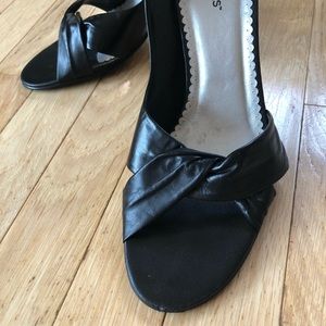 BCBG black heels.  EUC